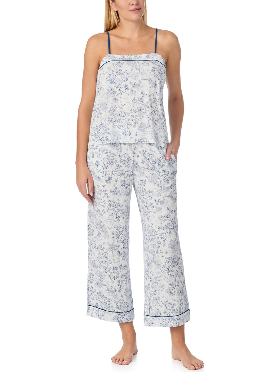 Kate Spade Sleeveless Cami Cropped Pant Pajama Set