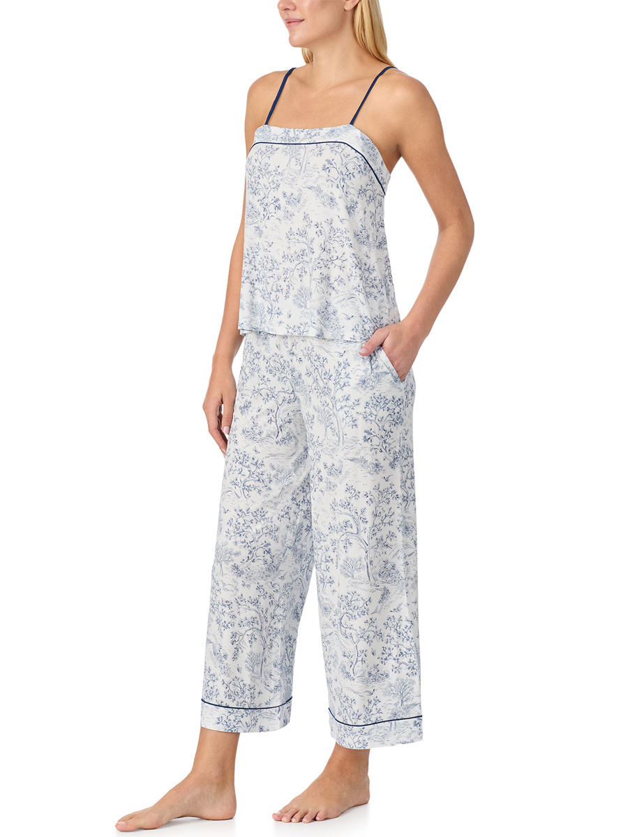 Kate Spade Sleeveless Cami Cropped Pant Pajama Set