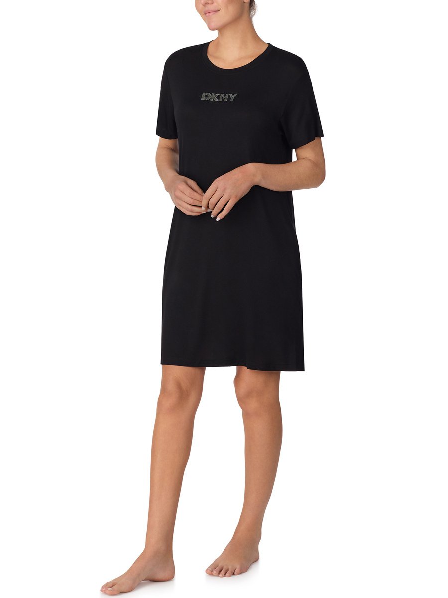Dkny Stud Logo Short Sleeve Sleepshirt