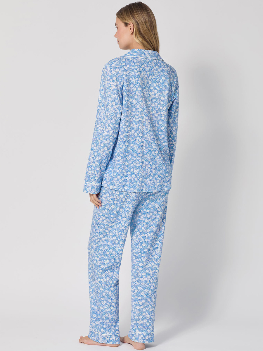 Bed Head Something Blue Long Sleeve Classic Stretch Jersey PJ Set