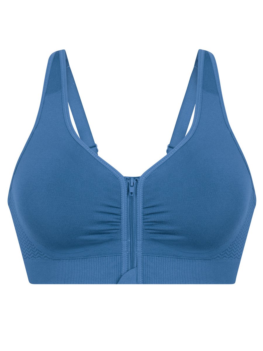 Anita Care Lynn  Mastectomy Wireless Zip Front Fashion Bra