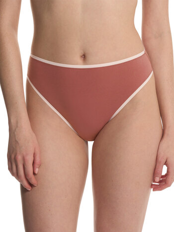 Natori Bliss Bare Cotton High Cut Fashion Brief
