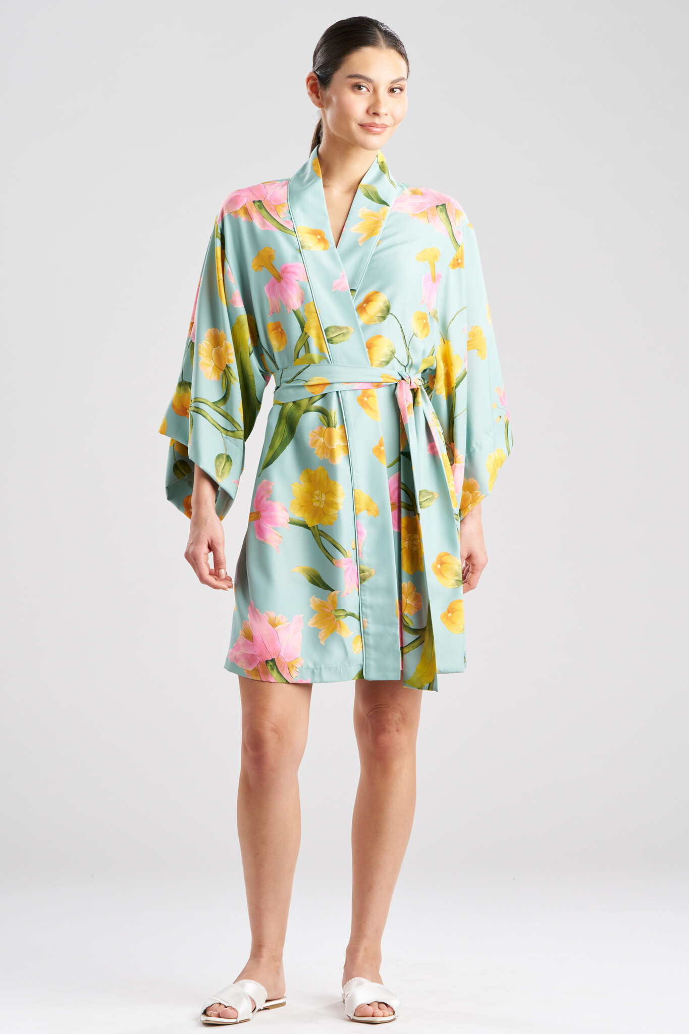 Natori Sleepwear Solene Matte Charmeuse Fashion Wrap