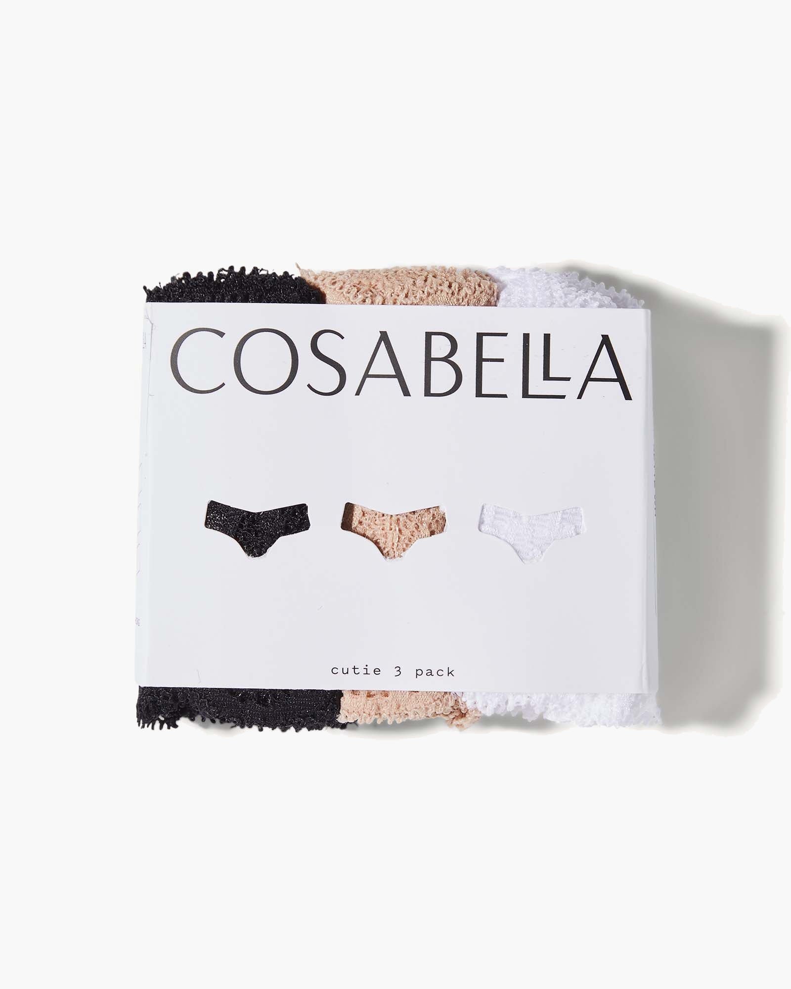 Cosabella Never Say Never 3 Pack Cutie Low Rise One Size Thong