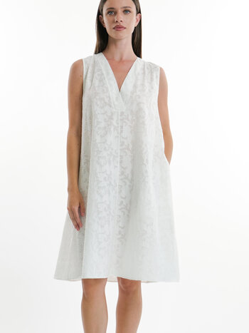 Cotton Jacquard Dress Coverup