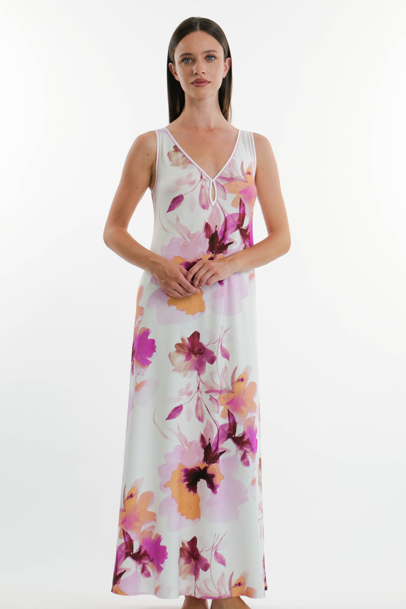Verdiani Floral Print Fashion Nightdress