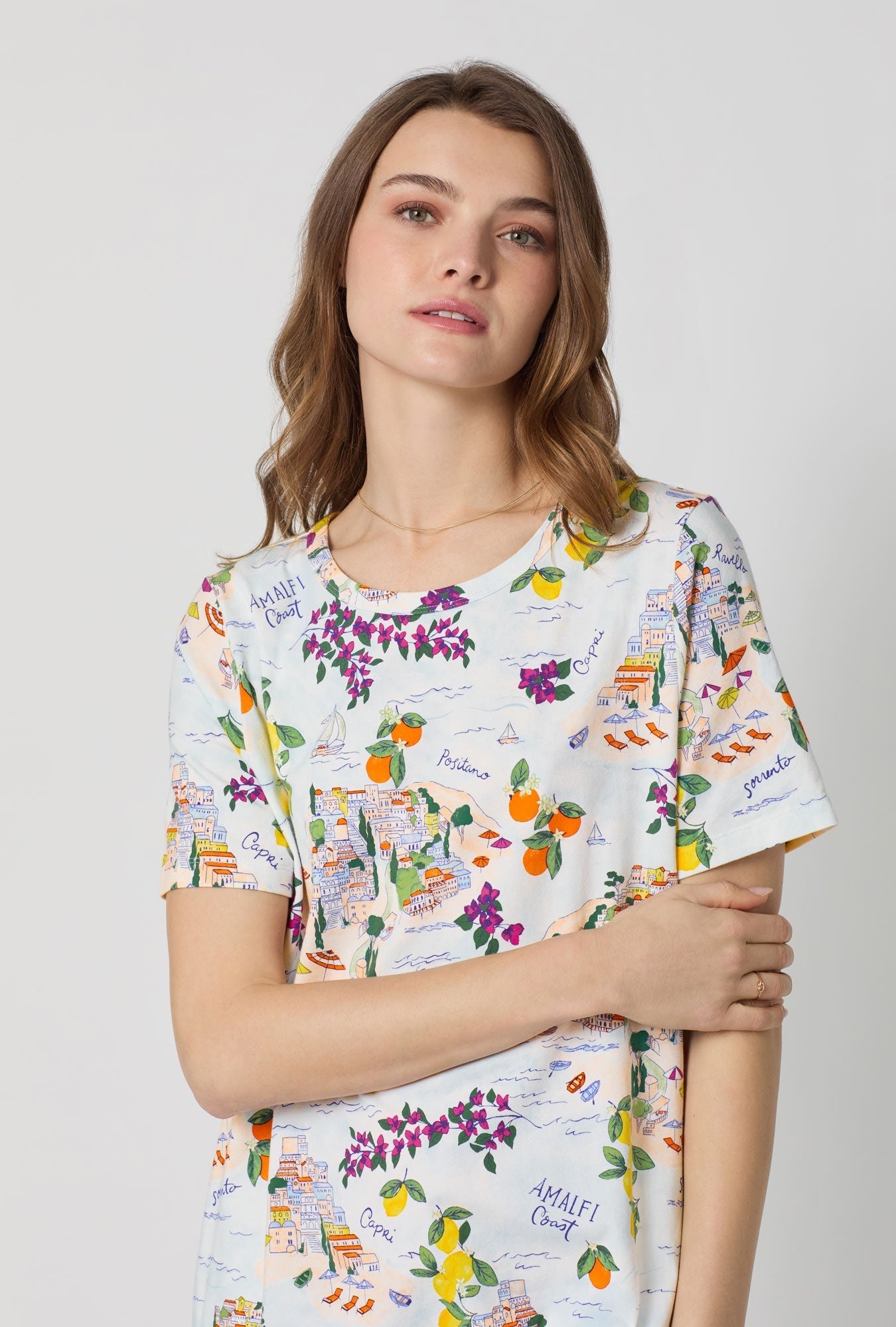 Bed Head Amalfi Escape Stretch Jersey Fashion T-Shirt Sleep Dress