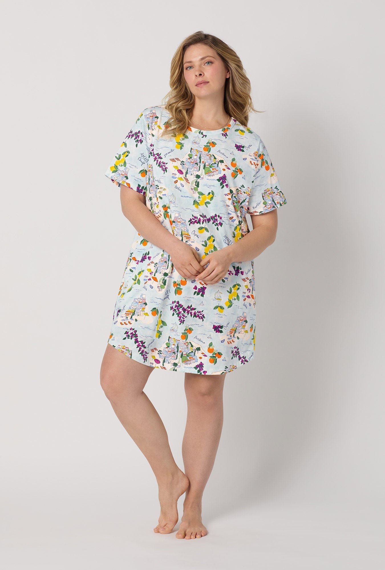 Bed Head Amalfi Escape Stretch Jersey Fashion T-Shirt Sleep Dress