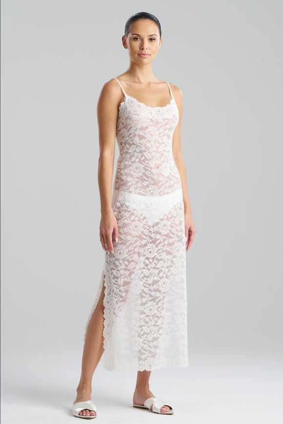 Natori Sleepwear Peony Allover Lace Fashion Slip Dress