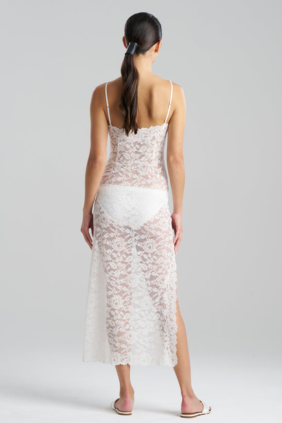 Natori Sleepwear Peony Allover Lace Fashion Slip Dress