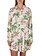 Kate Spade Tropical Jungle Print Long Sleeve Notch Collar Jersey Knit Sleepshirt
