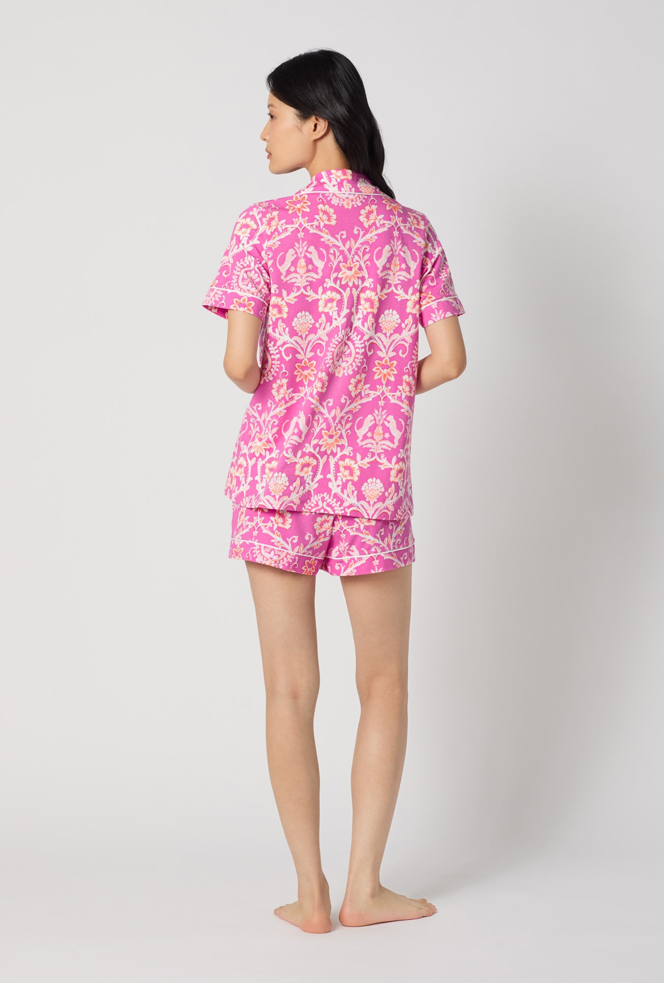 Bed Head Luxe Leopared Short Sleeve Classic Shorty PJ Set
