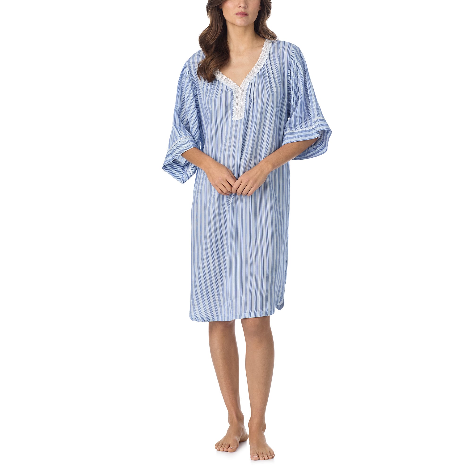 Eileen West Harbour Stripe Ecovero™ Rayon Fashion Caftan
