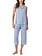 Eileen West Harbour Stripe Ecovero™ Rayon Fashion Capri Pajama