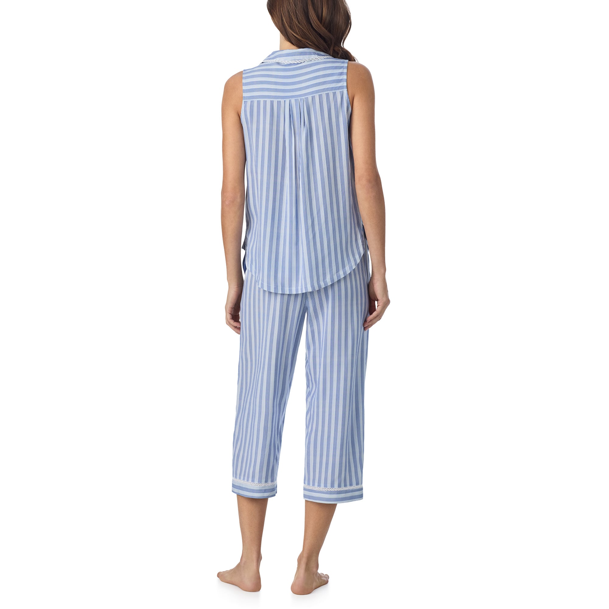 Eileen West Harbour Stripe Ecovero™ Rayon Fashion Capri Pajama