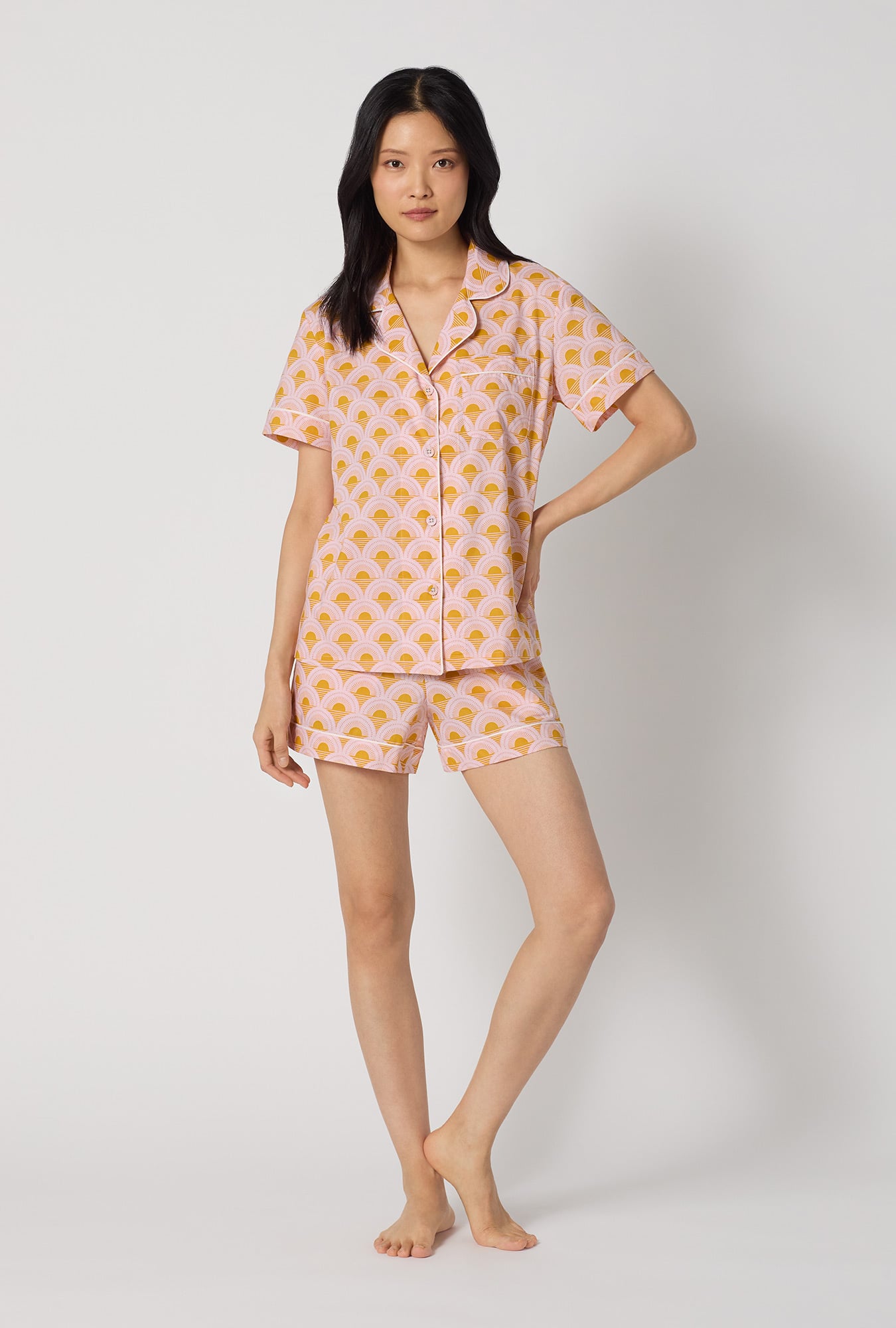 Bed Head Deo Sunset Short Sleeve Classic Shorty PJ Set
