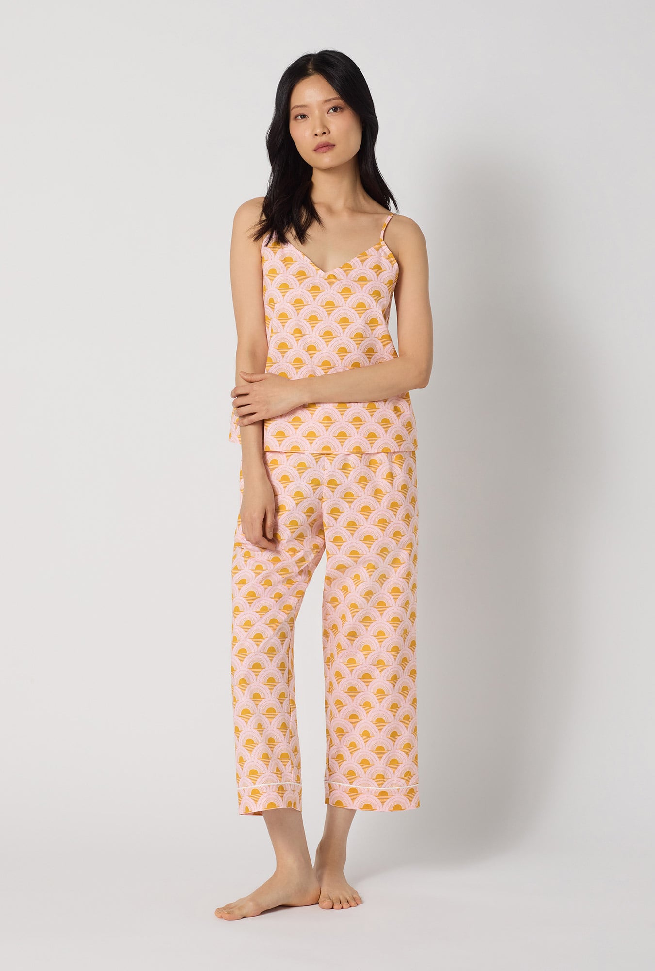 Bed Head Deco Sunset Cami Cropped Fashion PJ Set