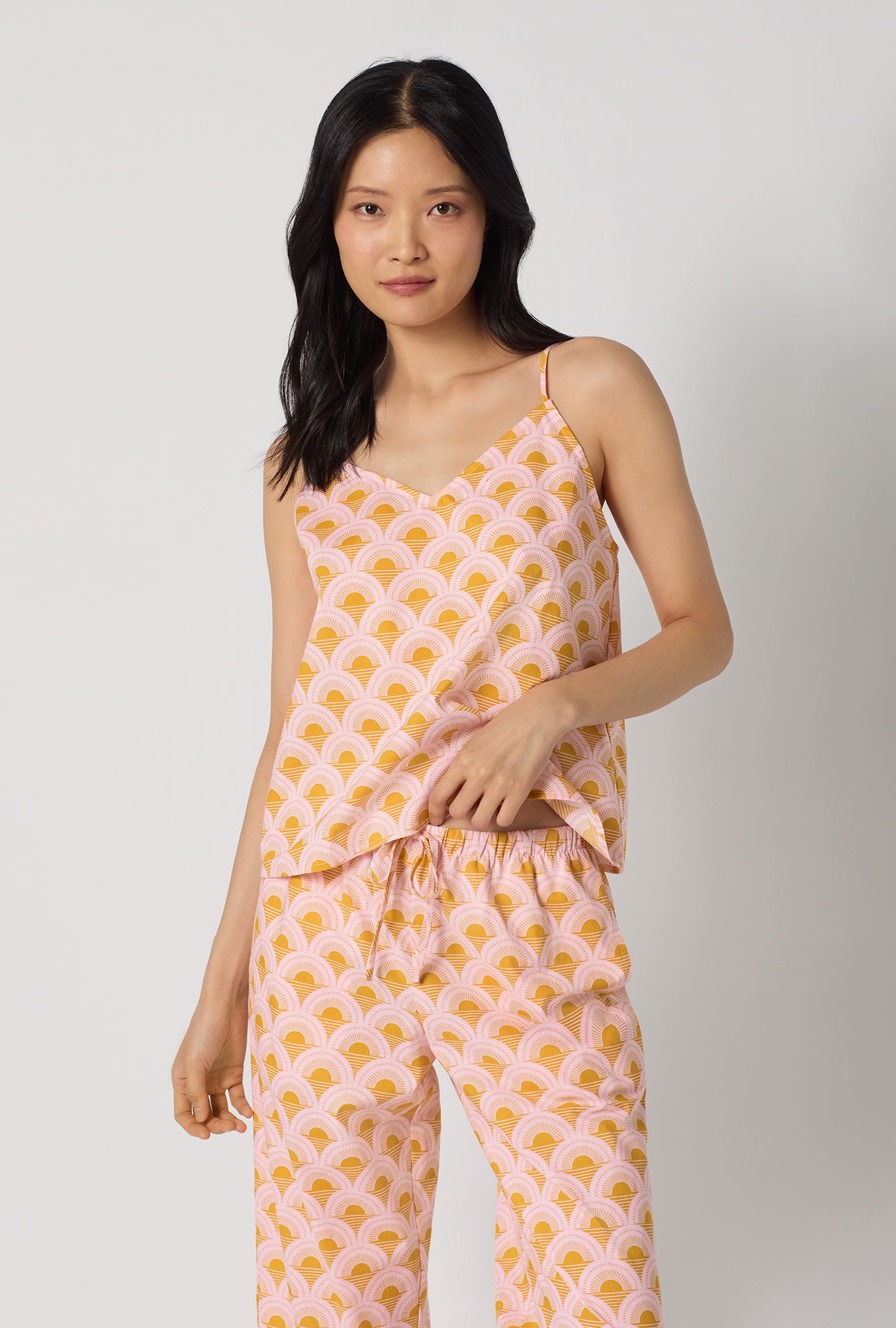 Bed Head Deco Sunset Cami Cropped Fashion PJ Set
