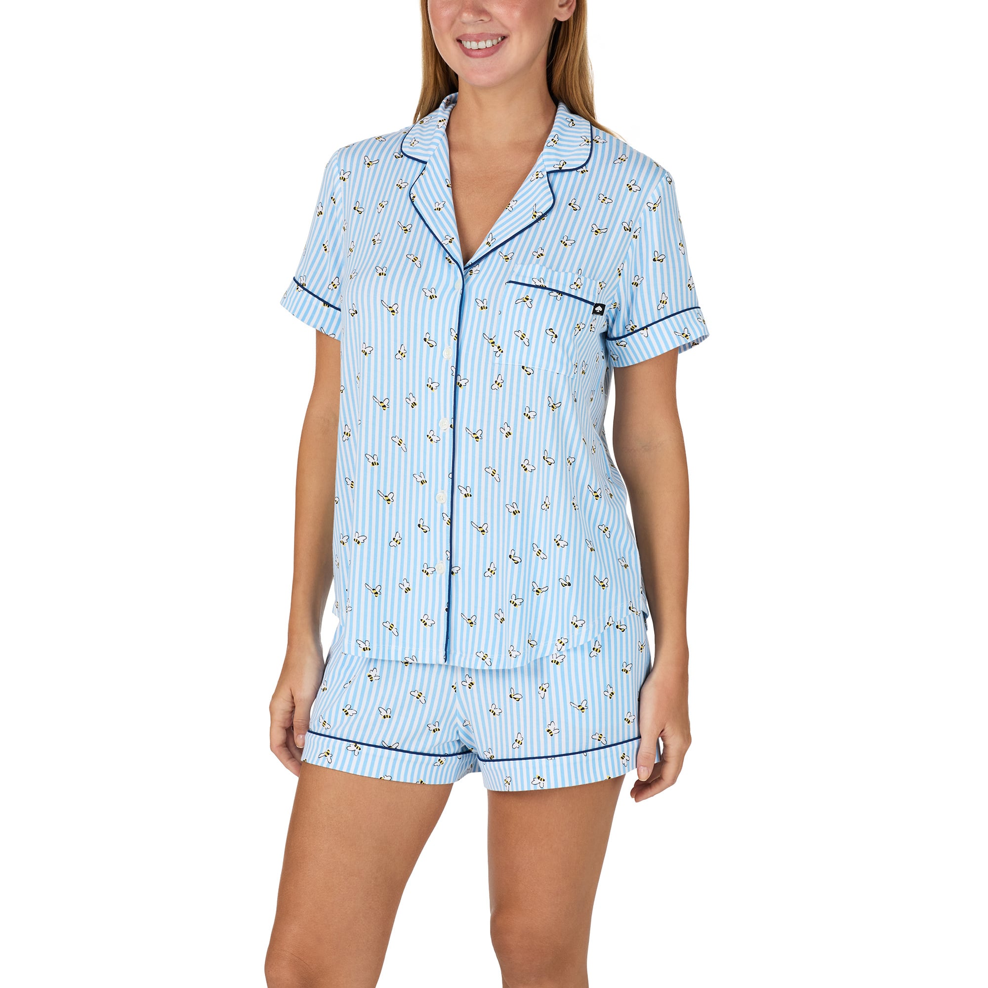 Kate Spade Short Sleeve Boxer Pajama Set