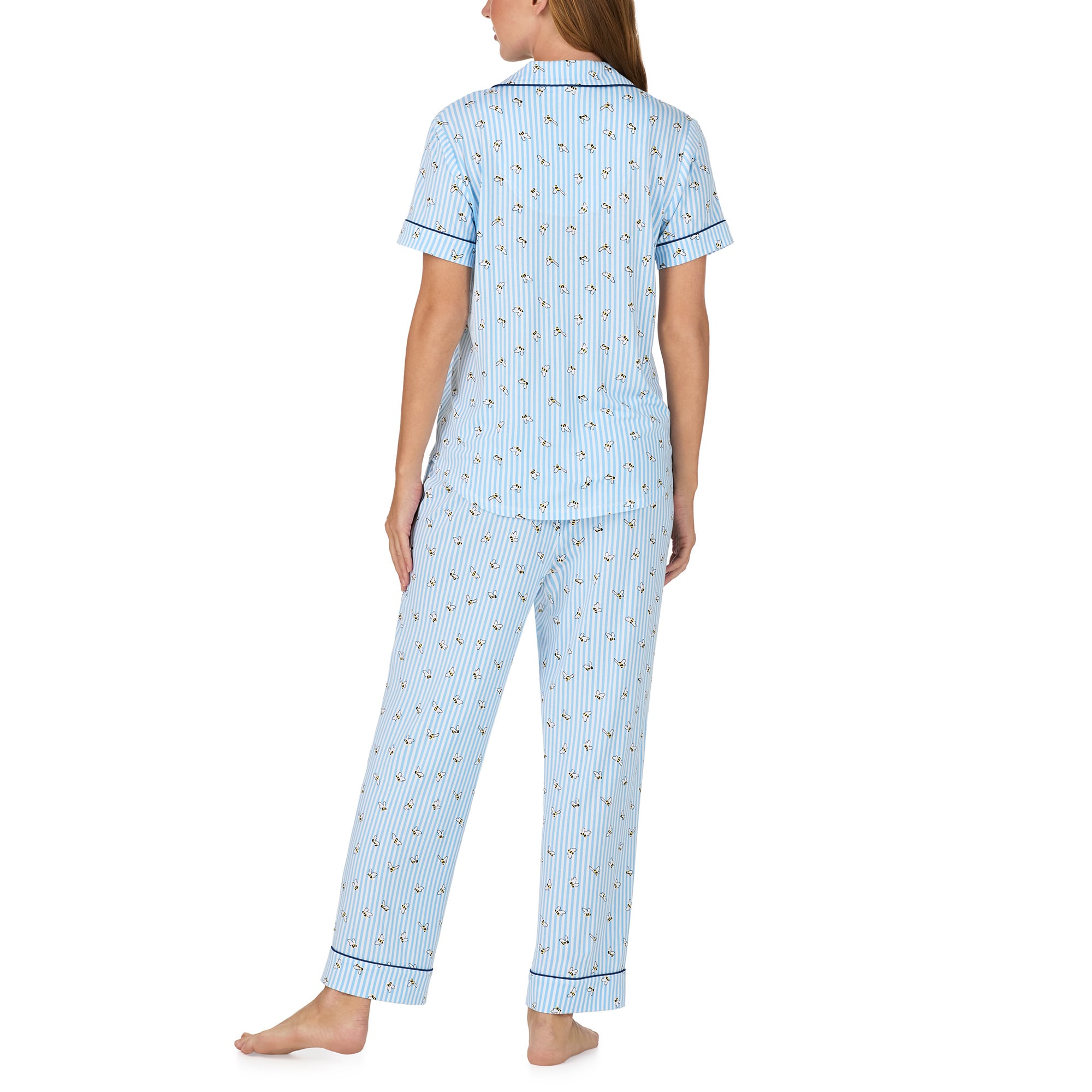 Kate Spade Buzzing Bee Cropped Pajama Set