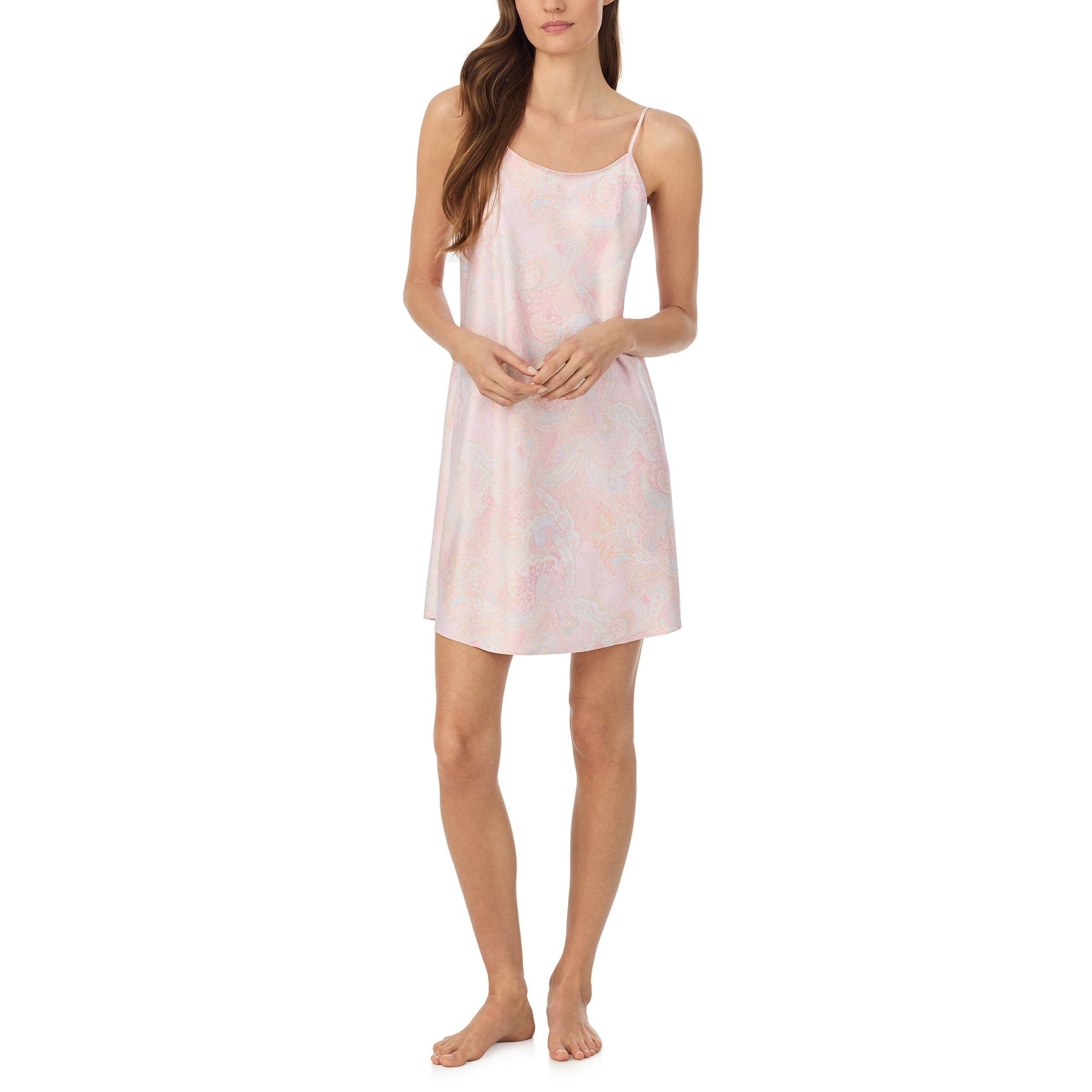Ralph Lauren Fashion Satin Chemise Gown