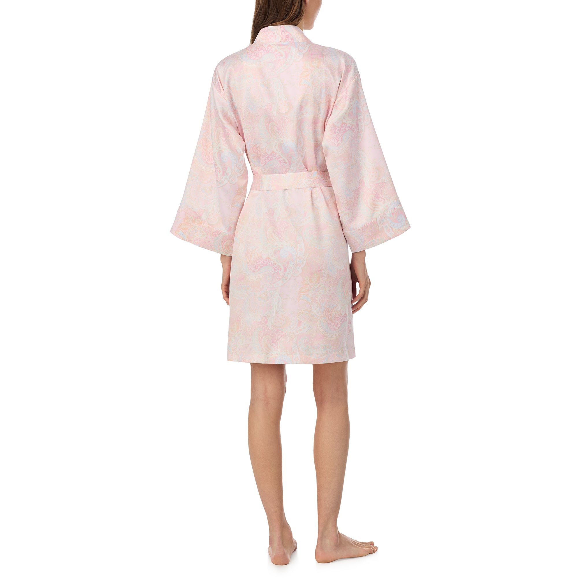 Ralph Lauren Paisley Short Kimono Robe