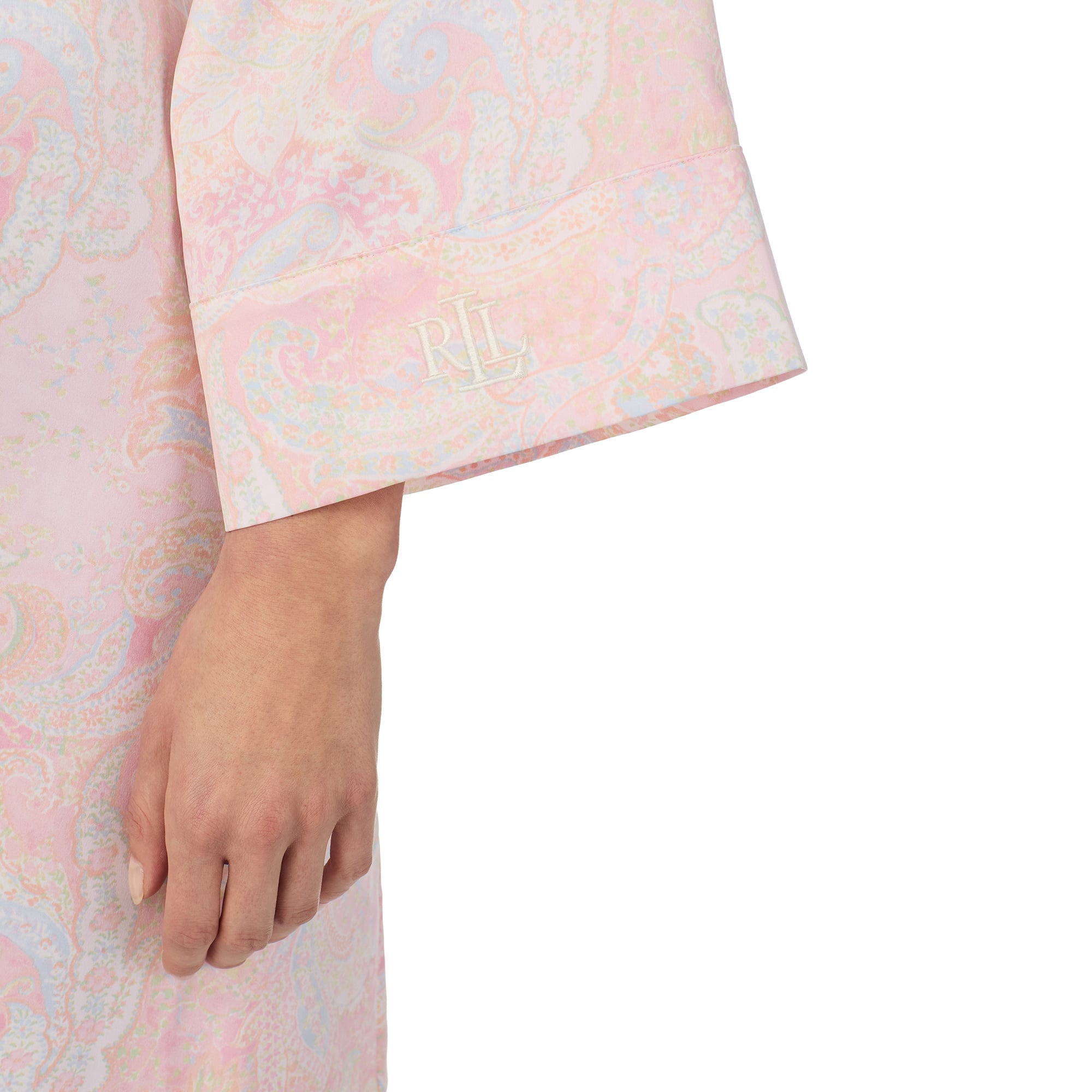 Ralph Lauren Paisley Short Kimono Robe