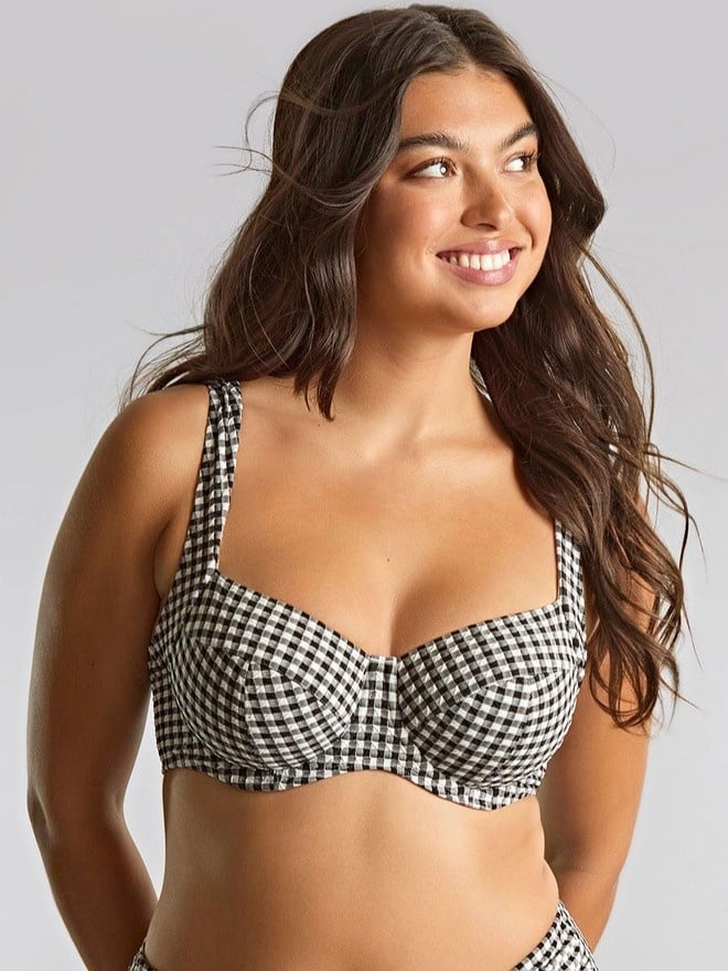 Panache Swim Gingham Olivia Full Cup Bikini Top