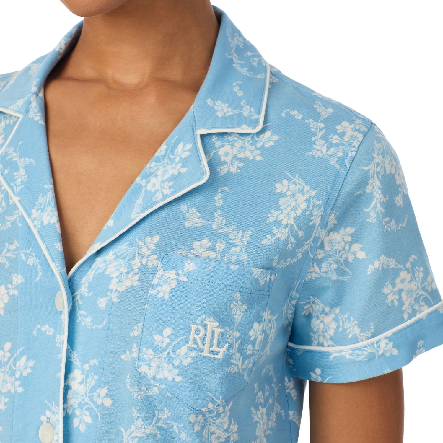 Ralph Lauren Floral Jersey Ankle Sleep Set
