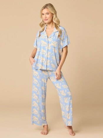 Softies Caftan Top Cropped Pant Set