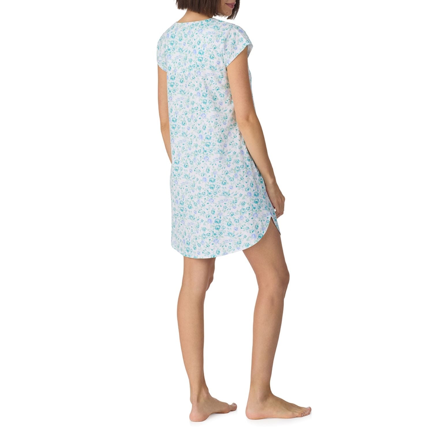 Eileen West Plus Size Cotton Jersey Short Sleeve Nightgown