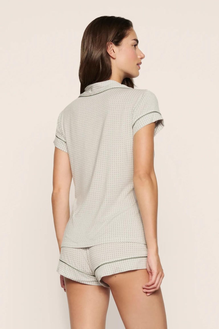 Eberjey Gisele Printed TENCEL™ Modal Shortie Short Fashion PJ Set