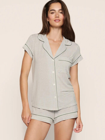 Eberjey Gisele Printed TENCEL™ Modal Shortie Short Fashion PJ Set