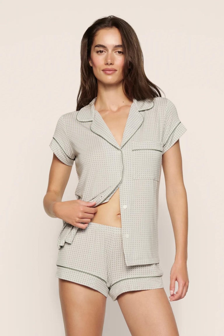 Eberjey Gisele Printed TENCEL™ Modal Shortie Short Fashion PJ Set