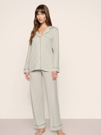Eberjey Gisele Printed Long Fashion PJ Set