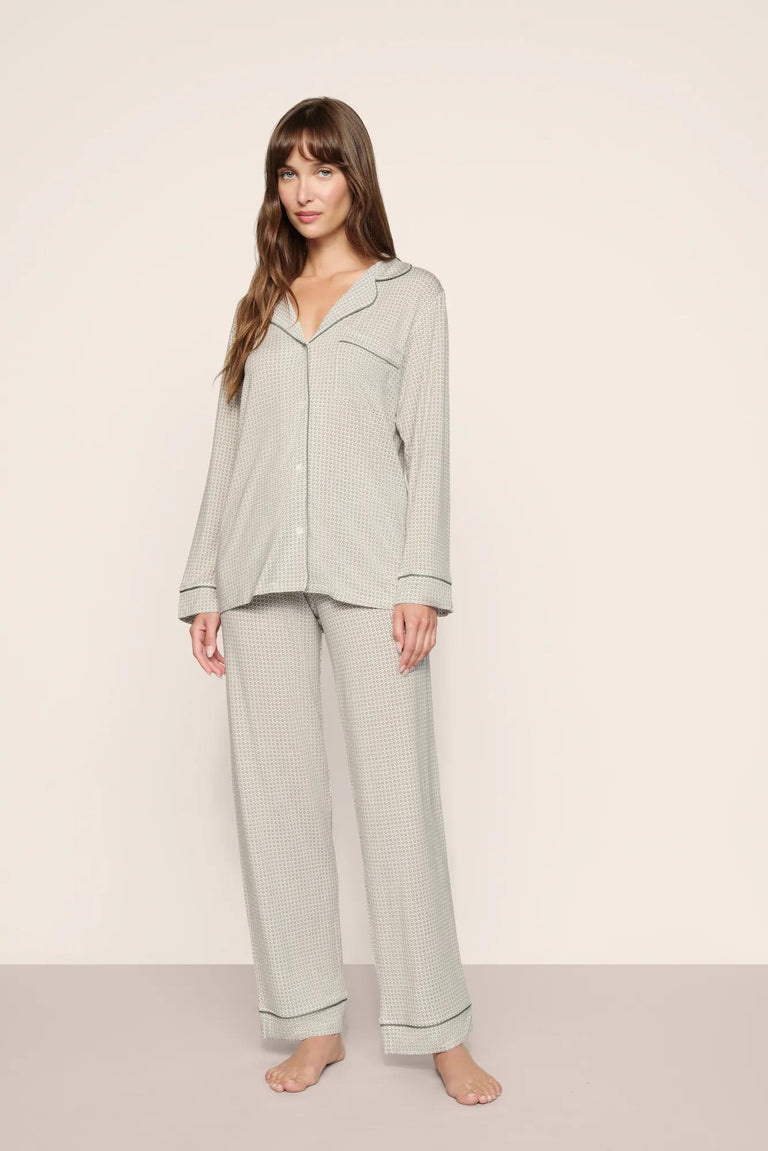 Eberjey Gisele Printed Long Fashion PJ Set