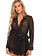 Oh La La Cheri Provence Sheer Mesh & Lace Robe