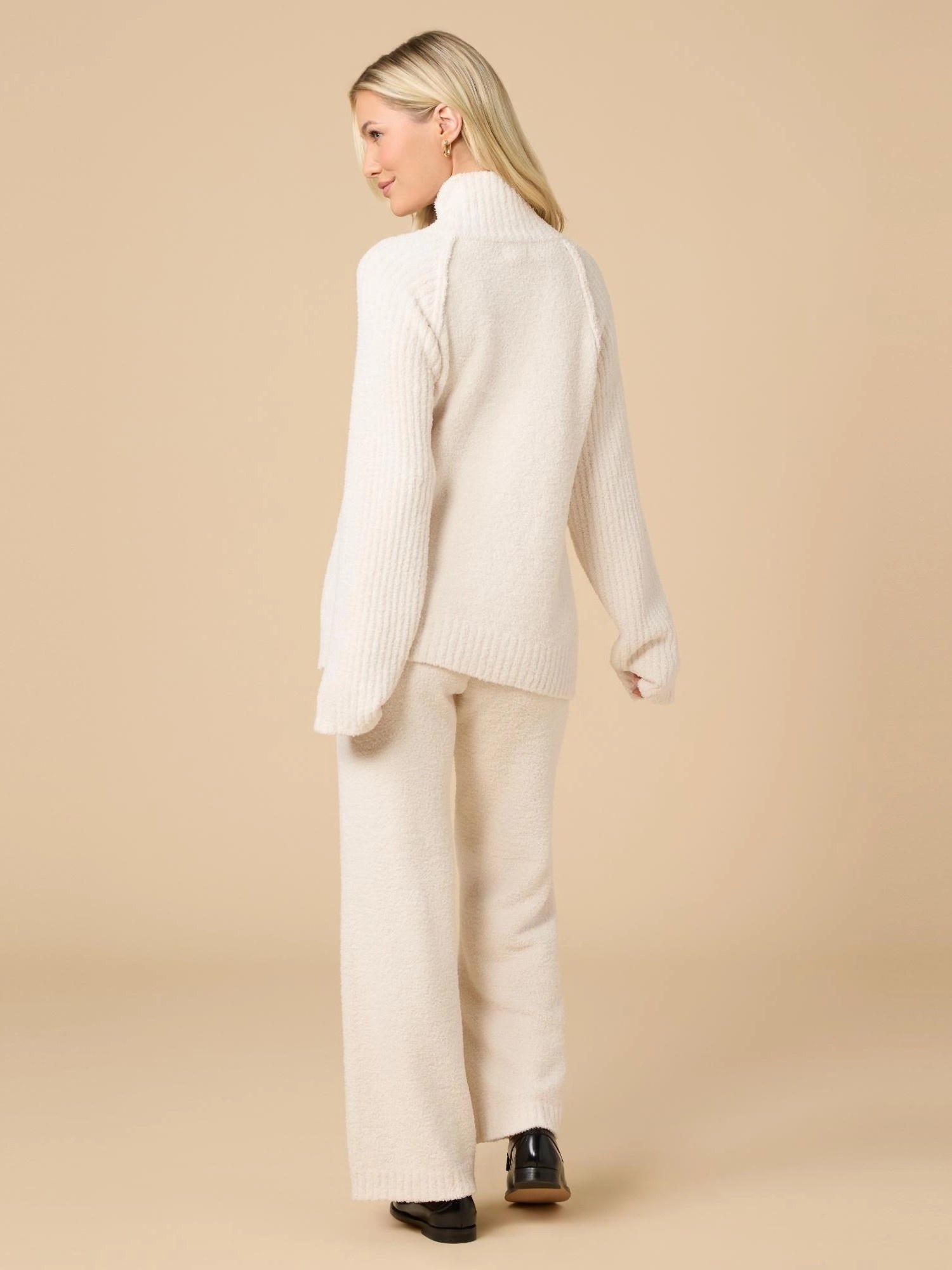 Softies Marshmallow Rib Mock Neck with Long Pant Set