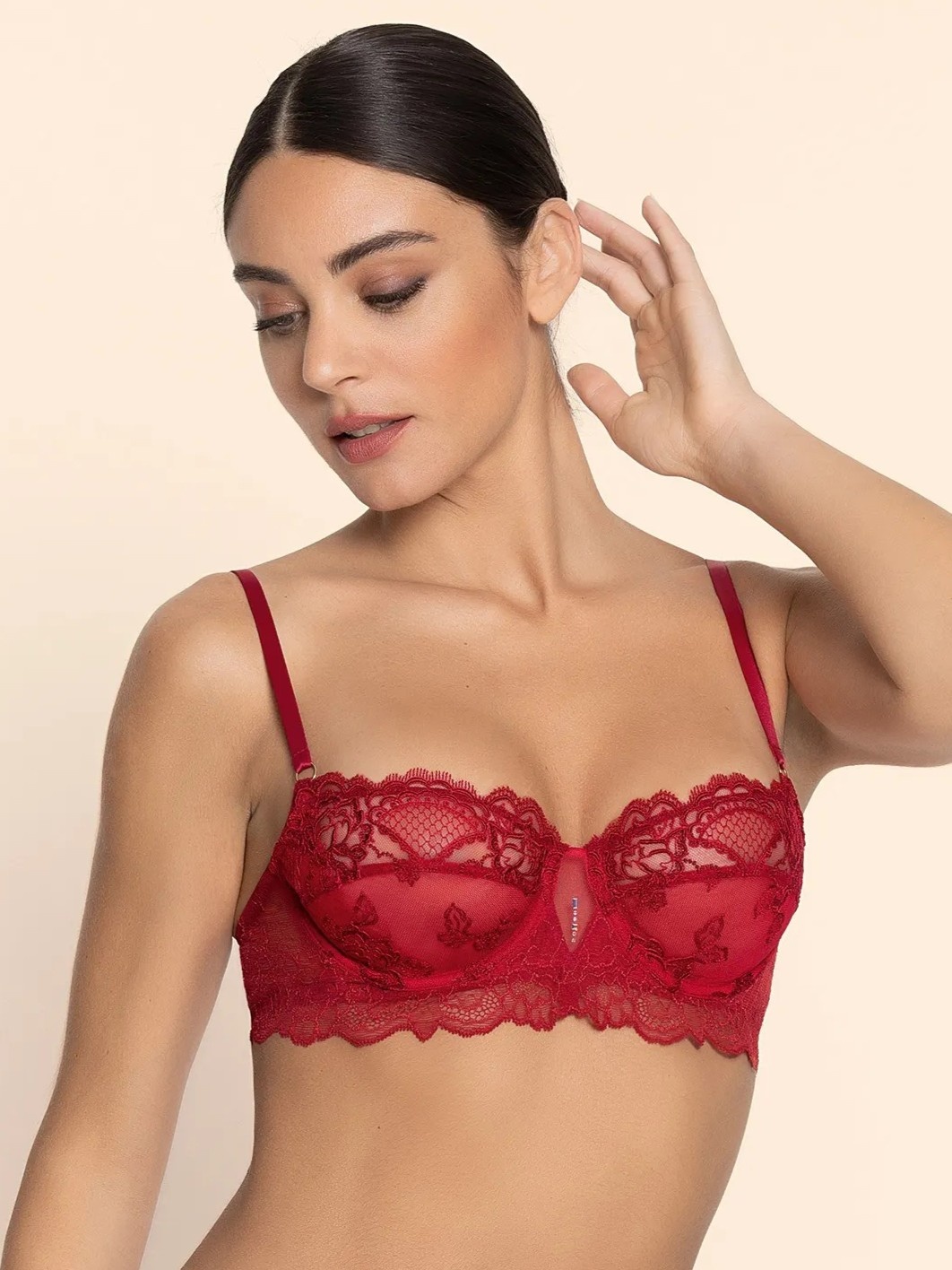 Sublime En Dentelle Demi Underwire Fashion Bra