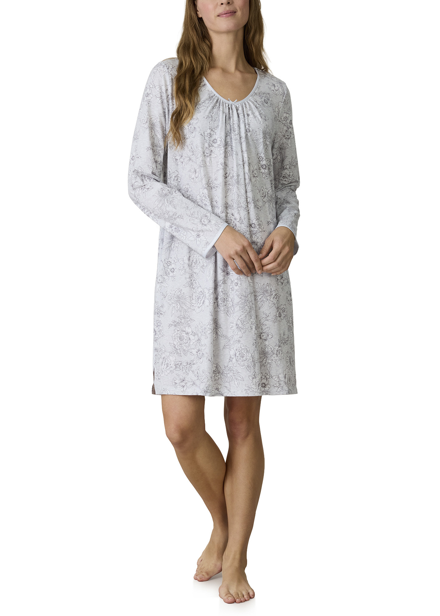Soft Retreat Long Sleeve Short Nightgown