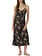 Ralph Lauren Floral Satin Sleeveless V-neck Ballet Gown
