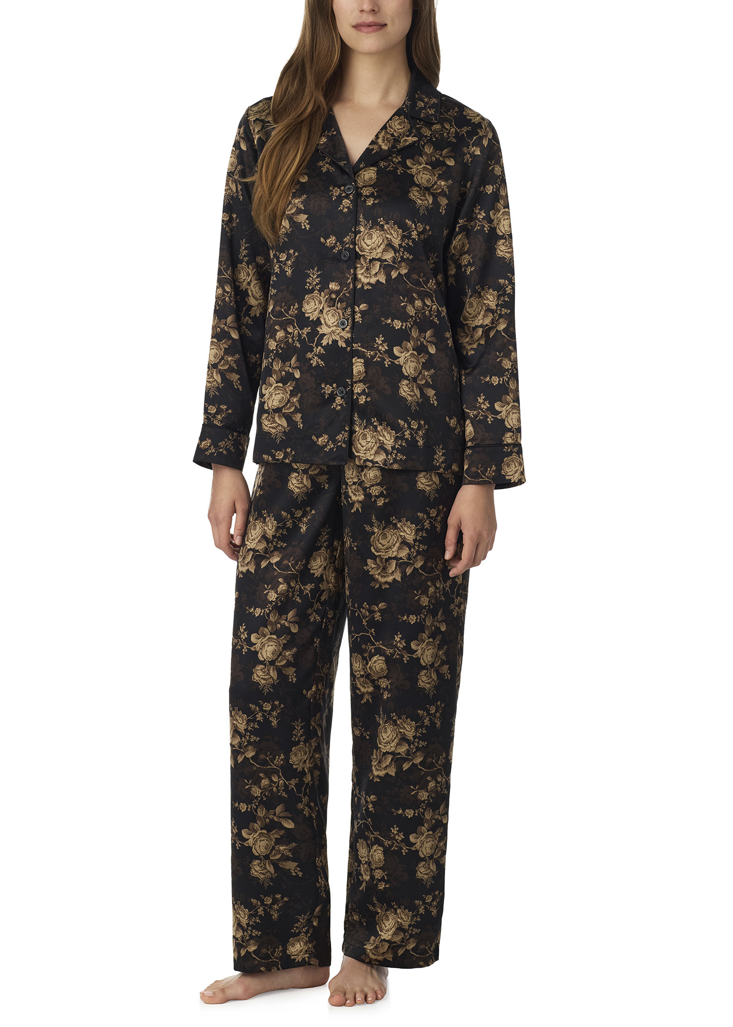 Ralph Lauren Floral Satin Sleep Set