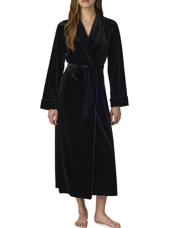 Ralph Lauren Velvet Long Shawl-Collar Robe