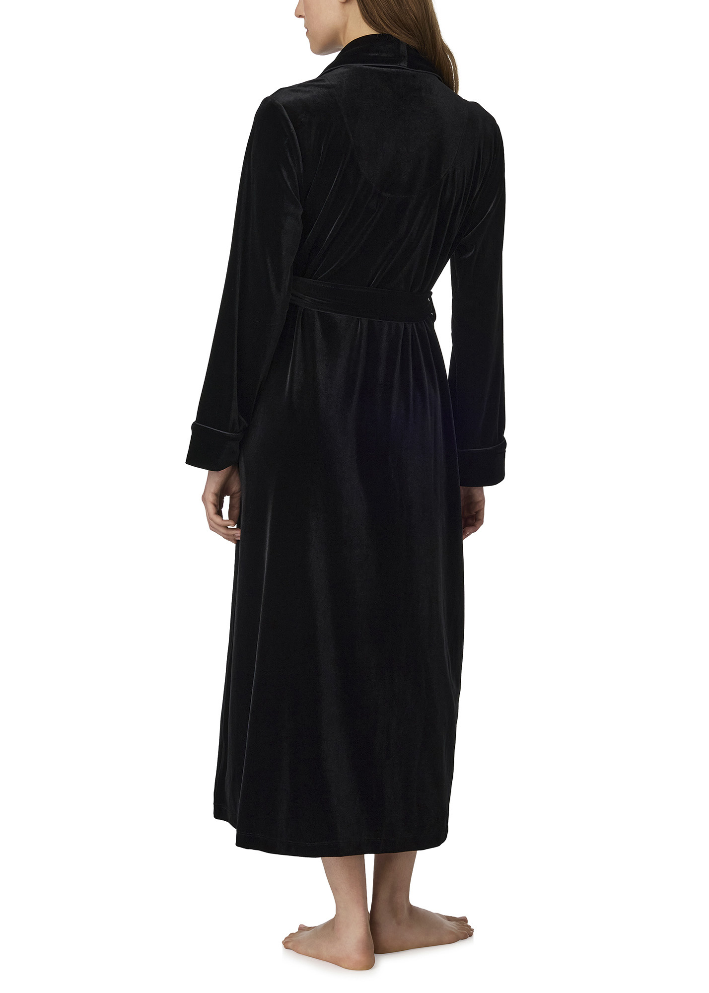 Ralph Lauren Velvet Long Shawl-Collar Robe
