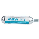 MSW CO2 Cartridge: 20g MSW threaded, single