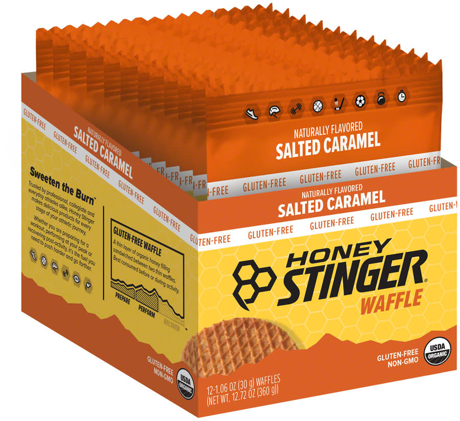 Honey Stinger Gluten Free Organic Waffle Salted Caramel Single Blackwater Bike Shop 