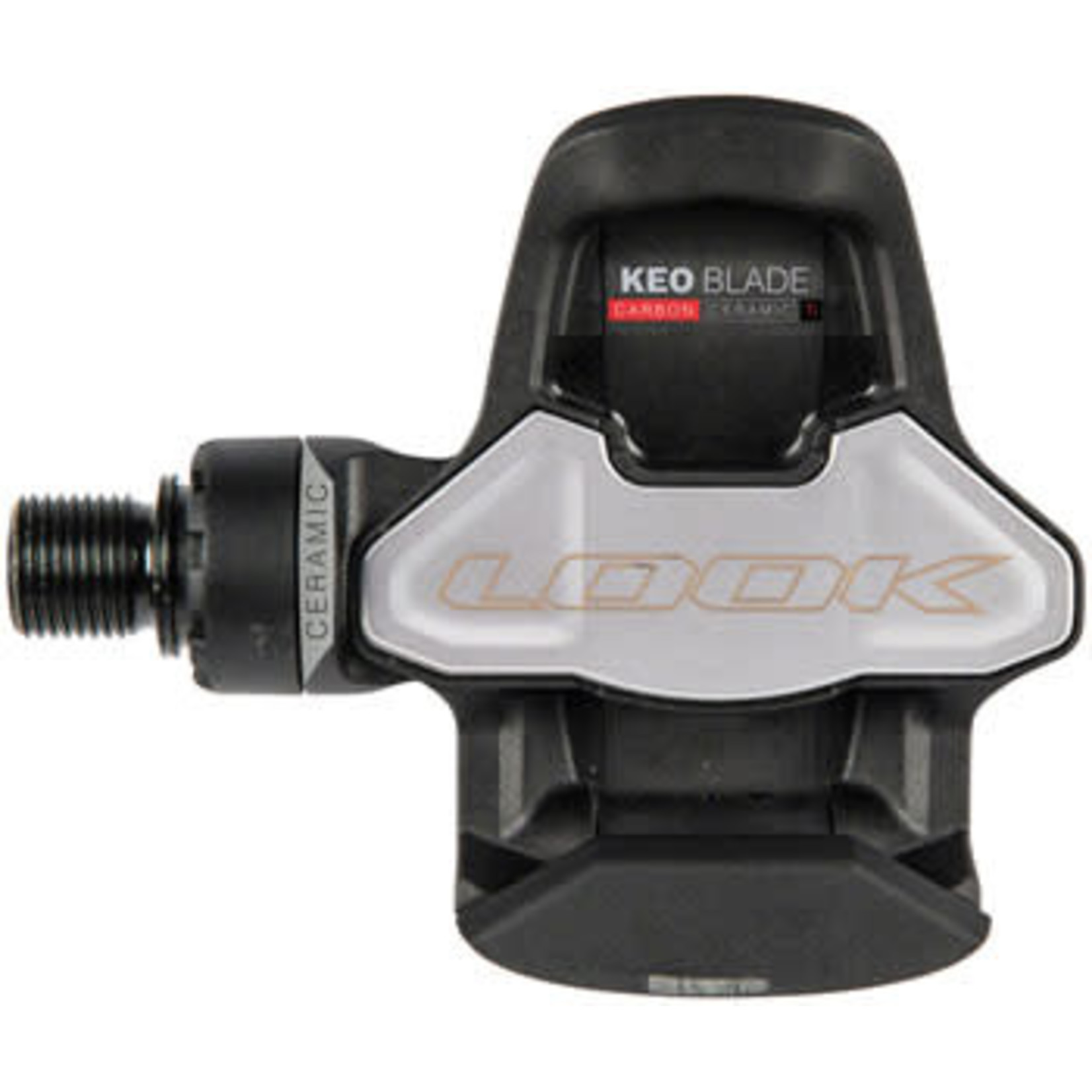 LOOK KEO BLADE CARBON CERAMIC Ti Pedals - Single Sided Clipless, Titanium, 9/16", Black