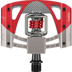 Crank Brothers Mallet 3 Pedals - Dual Sided Clipless with Platform, Aluminum, 9/16", Raw /Red