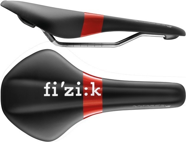 Fizik Saddle - Road - Antares VS - k:ium Rails - Black with Red