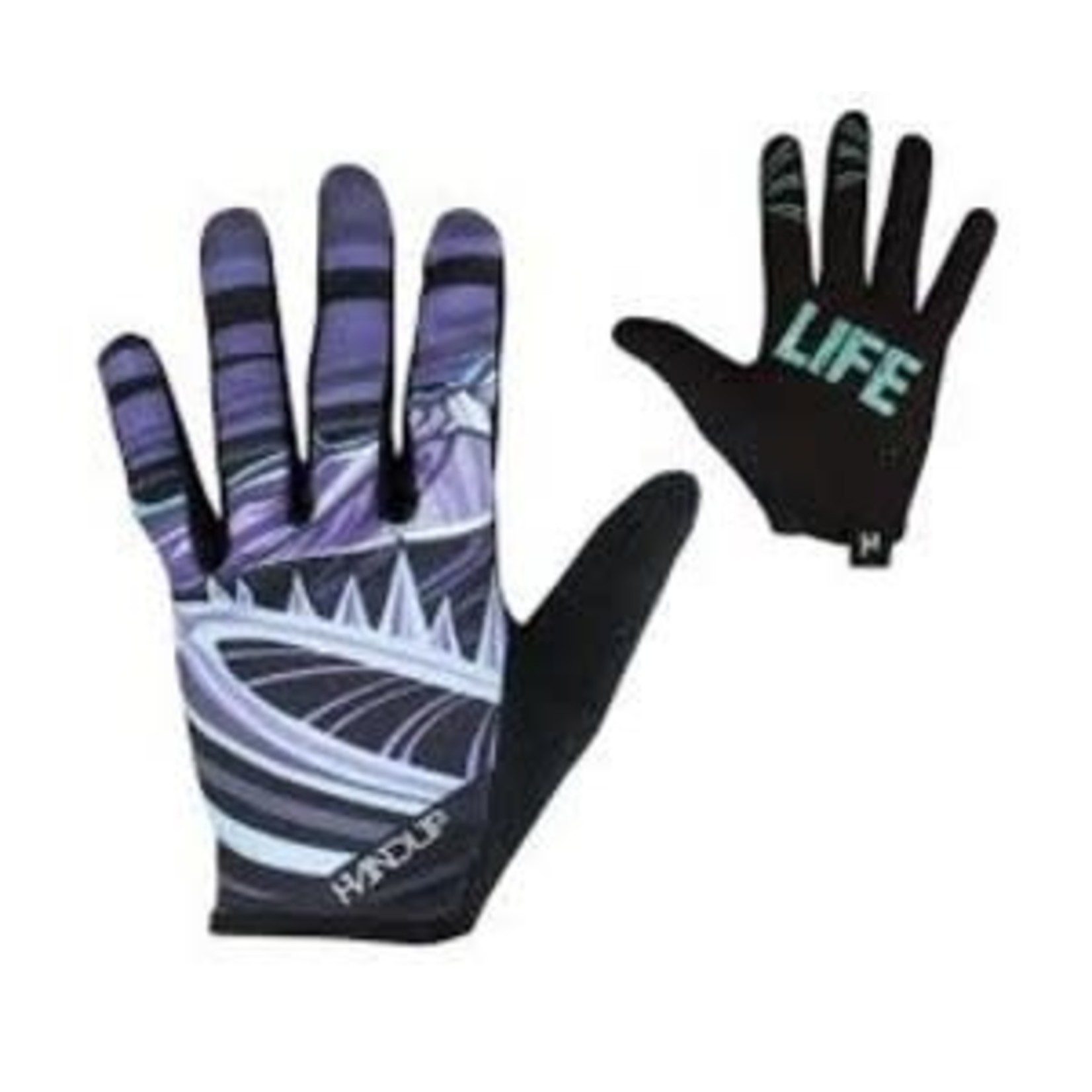 Handup Most days Mtn Life purple/blue gloves L